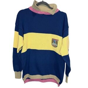RAF‎ Royal Air Force Rugby Striped collars sweater size large cotton